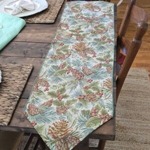 Pinecone Patterned Table Runner 52 ×13 In